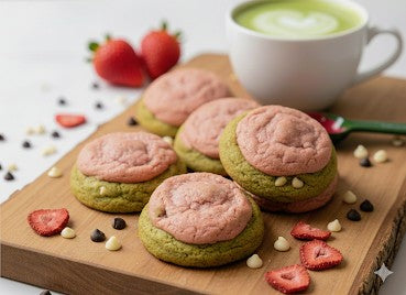 Strawberry Matcha Cookie - LIMITED TIME ONLY